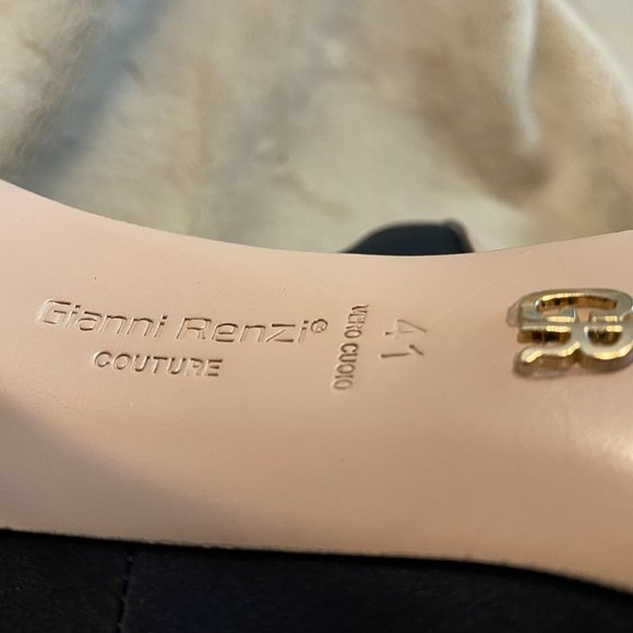 GIANNI RENZI BLACK PUMPS CD 1493QS. SIZE 41 EU - Picture 8 of 9